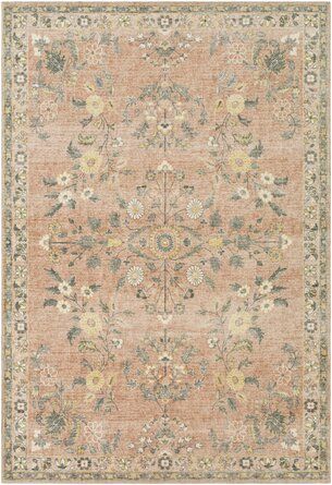 Birch Lane™ Berger Floral Cream/Pale Pink Area Rug | Wayfair Updated Traditional, Surya Rugs, Cream Rug, Pink Area Rug, Nursery Rugs, Floral Area Rugs, Classic Decor, Floral Rug, Pink Rug