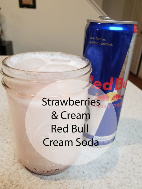 Red Bull Refresher Recipe, Red Bull Smoothie Recipe, Redbull Drink Recipes, Redbull Drinks, Red Bull Drinks, Coffee Truck, Strawberry Syrup, Coffee Syrup, Flavored Syrup