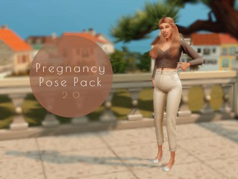 The Sims Resource - Pregnancy Pose Pack 2.0 Sims 4 Pregnancy, Pregnancy Poses, Baby Poses, Maternity Poses, Sims Community, The Sims Resource, Sims 4 Mods, Poses For Men, Sims Resource