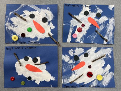 Igloo Art Preschool, Toddler Winter Art Projects, December Art Projects For Kids Preschool, Winter Wonderland Art For Toddlers, Winter Art Eyfs, Kindergarten Art Winter, Winter Craft Toddler, Winter Infant Art, Prek Winter Crafts