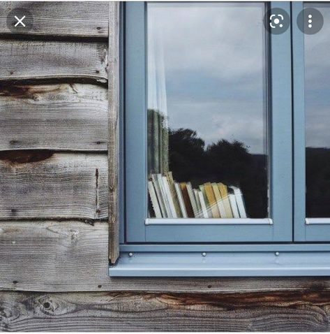 Window Frame Colours, Conservatory Extension, Country Cottage Interiors, Deep Conversation, Cottage Windows, Blue Window, Green Windows, Bathroom Ensuite, House Cladding