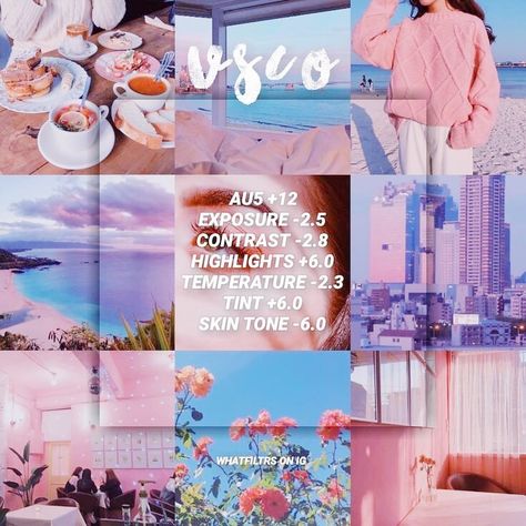 #aesthetic #pastel #blue #pink #vsco #theme #vscofilter #vscocode #vscothemes #filters #themes Instagram Themes Vsco, Vsco Photos, Vsco Hacks, Vsco Edits, Vsco Filter Free, Vsco Filter Instagram, Vsco Themes, Vsco Tutorial, Best Vsco Filters