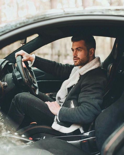 Inside Car Poses Men, Men Cars Photography, Classic Car Photoshoot, Car Photoshoot, Cars Photography, Car Poses, Mens Photoshoot Poses, Instagram Men, Portrait Photography Men