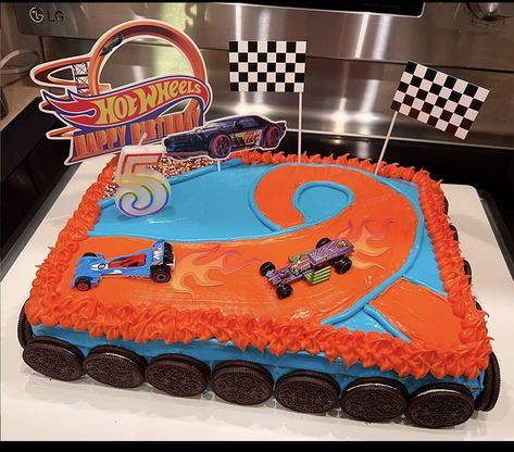 Hot Wheels Smash Cake, Hot Wheels Sheet Cake, Hot Wheels Cupcake Cake, Hotwheels Birthday Cake, Hot Wheels Cake Topper, Hot Wheels Cupcakes, Car Happy Birthday, Hot Wheels Cake, 4th Birthday Party Ideas