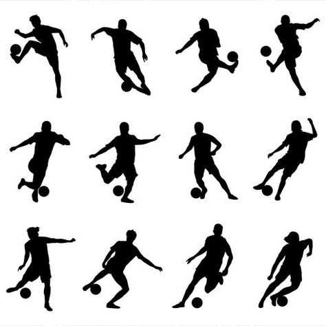 Soccer Silhouette, Soccer Banquet, Soccer Birthday Cakes, Football Silhouette, Sports Quilts, Soccer Cake, Olympic Party, Sport Cakes, Soccer Birthday