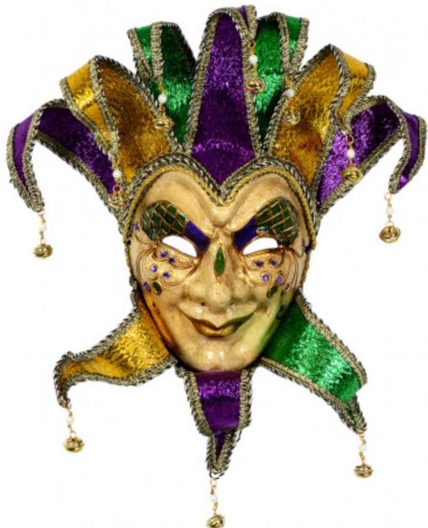 History of Mardi Gras: Why is it called Fat Tuesday? https://billpetro.com/history-of-mardi-gras Mardi Gras Jester, Jester Mask, Mardi Gras Masks, Mardi Gra, Venice Mask, Venetian Carnival Masks, Mask Images, Mardi Gras Costumes, Carnival Of Venice