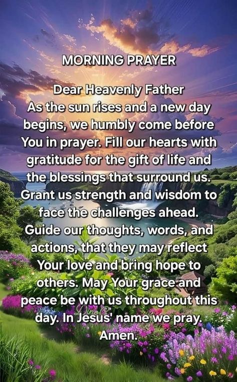 Morning Prayer Quotes Inspirational, Daily Prayers Mornings, Inspirational Morning Prayers, Daily Morning Prayer, Today's Prayer, Powerful Morning Prayer, God Answers Prayers, Children Quotes, Good Morning Spiritual Quotes