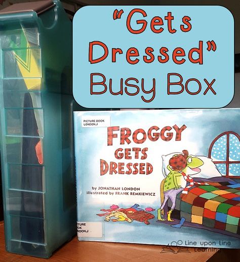 Froggy Gets Dressed, Preschool Calendar, January Classroom, Storytime Crafts, Clothing Themes, School Songs, Busy Boxes, Trade Books, Calendar Time