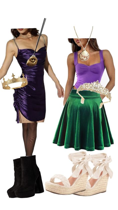 Ariel Halloween Costume, Ursula Costume, Ariel Costumes, Duo Costumes, Hallowen Costume, Dance Outfits, Halloween Outfits, Ariel, Halloween Costumes