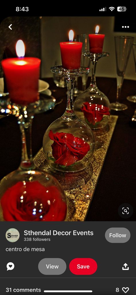 Black White Red Gold Party Centerpieces, Red Black And Silver Party Decoration Centerpiece Ideas, Black And Red Table Decorations, Red And Black Table Decorations, Black And Red Quince, Red Table Decorations, Quince Centerpieces, Black Centerpieces, Silver Party Decorations