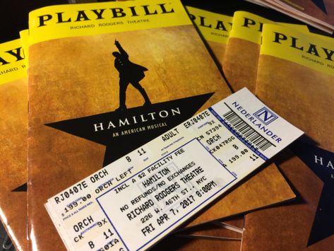 Broadway Show Outfit, Hamilton Tickets, Broadway Playbills, Broadway Tickets, Hamilton Broadway, Theater Tickets, Charity Auction, Love U Forever, Play Hard