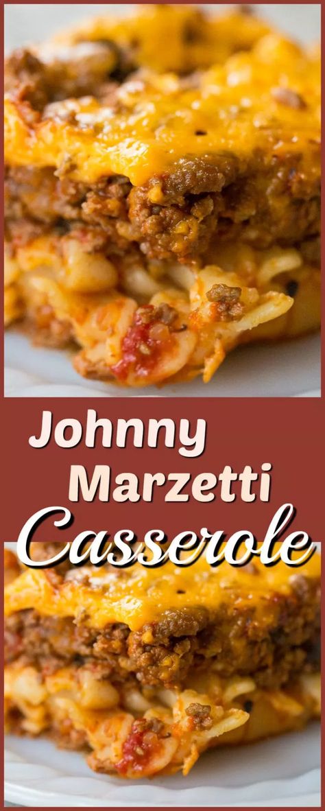 Johnny Marzetti Casserole, Marzetti Casserole, Johnny Marzetti, Popular Casseroles, Best Ground Beef Recipes, Dinner Casserole Recipes, Ground Beef Casserole Recipes, Best Casseroles, Beef Casserole Recipes