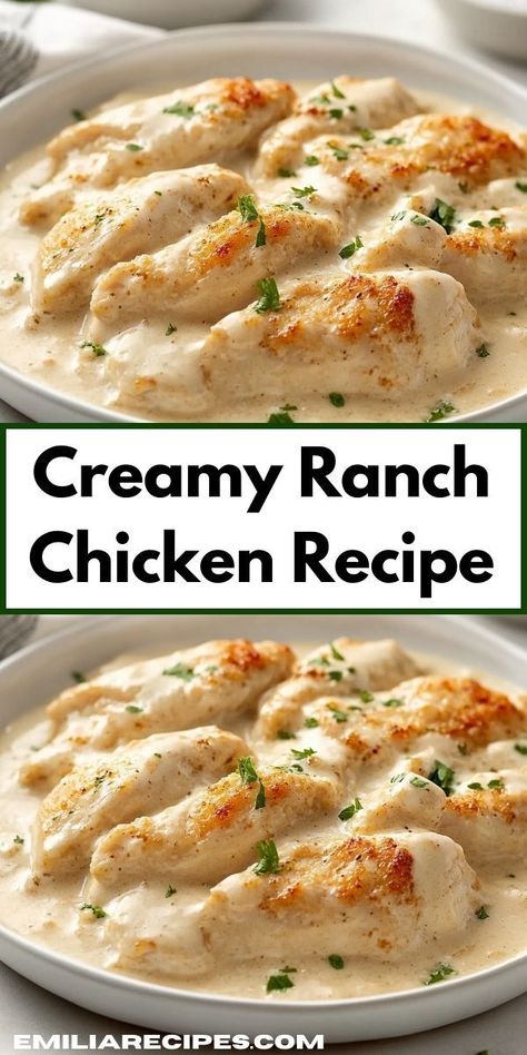 Craving a comforting meal that everyone will love? Discover this Creamy Ranch Chicken Recipe, featuring tender chicken smothered in rich ranch sauce, perfect for family gatherings or cozy dinners at home. Pierogi Casserole With Kielbasa, Crockpot Pierogi Casserole, Chicken Crescent Bake, Creamy Ranch Chicken Recipe, Ranch Chicken Recipe, Ranch Chicken Crockpot, Creamy Ranch Chicken, Crescent Bake, Kielbasa Recipes