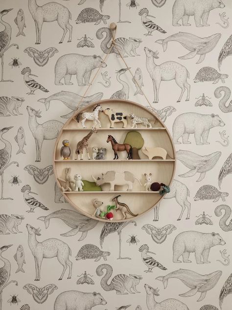 Ferm Living Wallpaper, Wallpaper Off White, Ferm Living Kids, Katie Scott, Family Dining Rooms, Safari Decorations, Flower Artists, Wynonna Earp, Kids Pattern