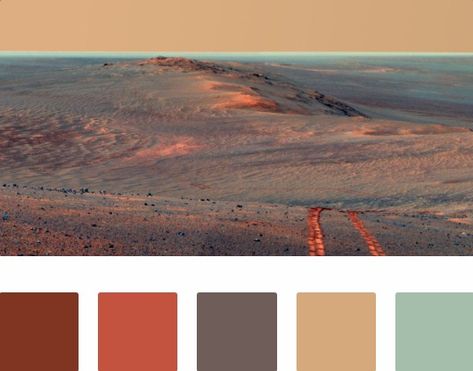 Mars Opportunity Color Palette 2 Venus Color Palette, Mars Color Palette, Planet Color Palette, Western Palette, Mars Logo, Desert Color Palette, Astro Aesthetic, Soft Autumn Deep, Autumn Deep