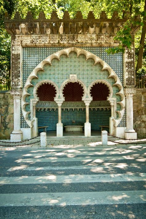 Moorish fountain in Sintra Lisbon Instagram Spots, Moorish Fountain, Galapagos Islands Travel, Portugal Sintra, Quinta Da Regaleira, Pena Palace, Portugal Trip, Day Trips From Lisbon, Portugal Vacation