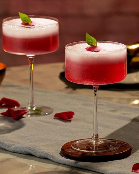 9 Champagne Cocktails To Try This Weekend | sheerluxe.com Galentines Cocktails Champagne, Cherry Champagne Cocktail, Champagne Based Cocktails, Gin And Champagne Cocktail, Rose Champagne Cocktail, Sparkling Rose Cocktail, Gin Champagne Cocktail, Berry Cocktails, Cherry Cocktail Recipes