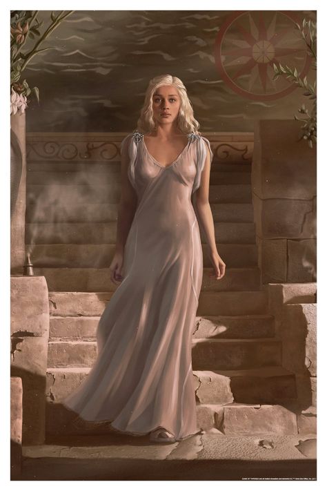 Daenerys Targaryen Dress, Game Of Thrones Dress, Game Of Thrones Artwork, Game Of Throne Daenerys, Targaryen Art, Asoiaf Art, Targaryen Aesthetic, Game Of Thrones Art, Pop Culture Art