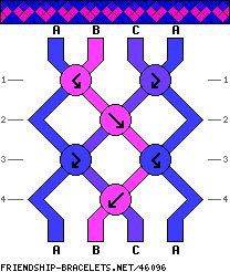 #46096 - 4 strings, 4 rows, 4 colors String Bracelet Patterns Easy, Bracelet Patterns Easy, Woven Bracelet Diy, Bracelet Template, Easy Bracelet, Cool Friendship Bracelets, String Bracelet Patterns, Friendship Bracelet Patterns Easy, Cute Friendship Bracelets