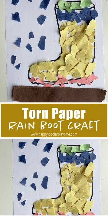 Rain Boot Craft, Rain Crafts, Weather Activities Preschool, Rainy Day Activities For Kids, Weather Crafts, April Crafts, Seasons Activities, Rainy Day Crafts, Spring Preschool