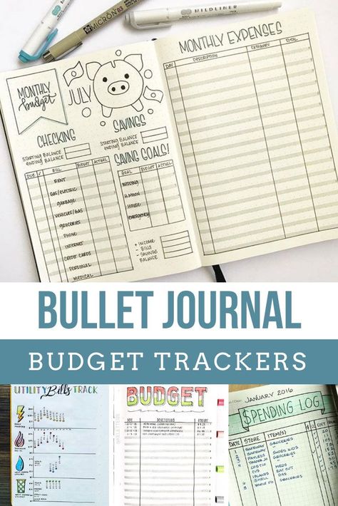 Always running out of money before the end of the month? Try one of these budget tracker bullet journal spreads to help you manage your money! Budget Tracker Bullet Journal, Bullet Journal Expenses, Bullet Journal Collections, Bullet Journal Budget, Tracker Bullet Journal, Finance Bullet Journal, Bullet Journal Page, Bullet Journal Tracker, Bulletin Journal Ideas