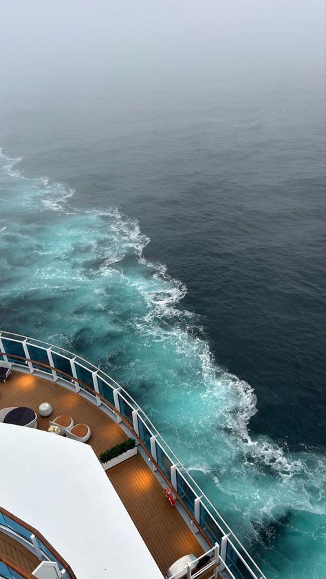 Misty ocean 
Cloudy rainy day on a ship 
Cruise ship 
Norway Cruise Ships Aesthetic, Family Cruise Aesthetic, Cruise Ship Worker Aesthetic, Cruise Honeymoon Aesthetic, Travel Aesthetic Cruise, Cruse Ship Aesthetic, Cruise Pictures Aesthetic, Working On A Cruise Ship Aesthetic, Cruise Asthetic Picture