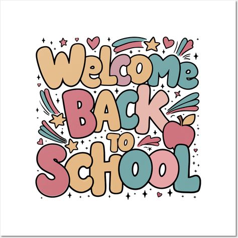 Welcome back to school funny back to school gift idea -- Choose from our vast selection of art prints and posters to match with your desired size to make the perfect print or poster. Pick your favorite: Movies, TV Shows, Art, and so much more! Available in mini, small, medium, large, and extra-large depending on the design. For men, women, and children. Perfect for decoration. Welcome Back To School Posters, Welcome Back Poster, Back To School Funny, Welcome To Class, Cvc Words Kindergarten, 4th Grade Math Worksheets, Welcome To School, School Funny, Welcome Students