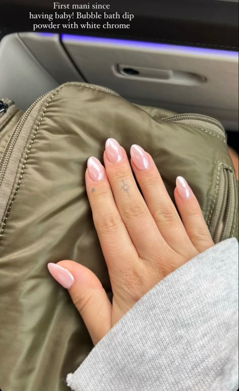 Round Sns Nails, Chrome Nails Opi, Round Square Nails, Teacher Nails, Nails Board, Rounded Acrylic Nails, Biab Nails, Pink Chrome Nails, Diy Acrylic Nails