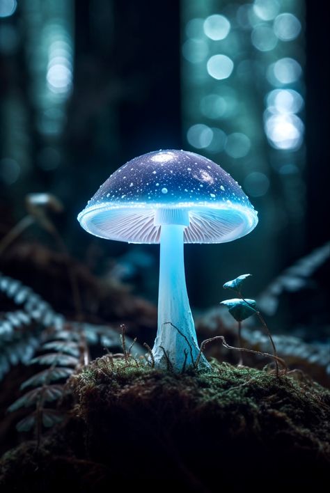 Photography With Iphone, Wallpaper Mushroom, Iphone Lock Screen Wallpaper, Blue Mushroom, Mushroom Images, Glowing Mushrooms, Mushroom Wallpaper, Iphone Lock Screen, Mushroom Pictures