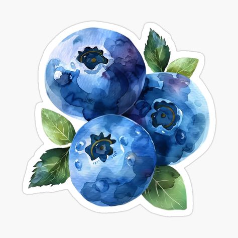 Get my art printed on awesome products. Support me at Redbubble #RBandME: https://www.redbubble.com/i/sticker/Blueberry-Watercolor-Art-by-newtotem/165623096.EJUG5?asc=u Blueberry Sticker, Blueberry Watercolor, Watercolor Blueberries, Agenda Stickers, Sticker Design Inspiration, Watercolor Stickers, Diy Dollar Store Crafts, Pinturas Disney, Hero Wallpaper