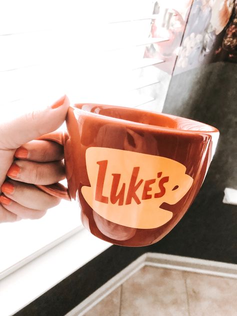 Gilmore Girls Luke’s coffee mug ♥  #gilmoregirls #lukes #lukesdiner #lukesdinermug Luke’s Coffee, Lukes Coffee Mug, Gilmore Girls Coffee Mug, Luke's Coffee, Gilmore Girls Party, Gilmore Girls Mug, Gilmore Girls Coffee, Flamingo Artwork, Gilmore Girls Luke