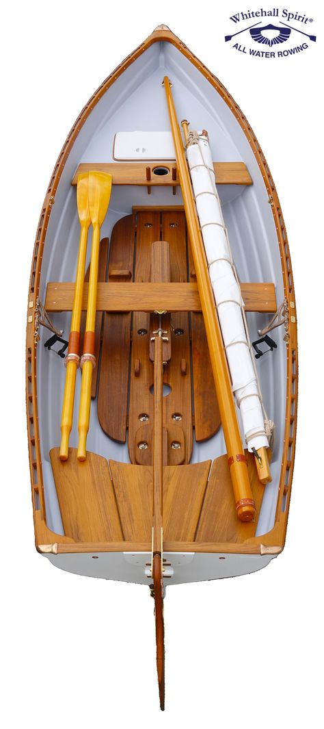 Classic Whitehall Spirit® Tyee 14 Sailing Rowboat – Whitehall Rowing & Sail Diy Sailboat, Wooden Row Boat, Wooden Speed Boats, Sailboat Plans, Sailing Dinghy, Navi A Vela, Wooden Sailboat, Classic Wooden Boats, Classic Sailing