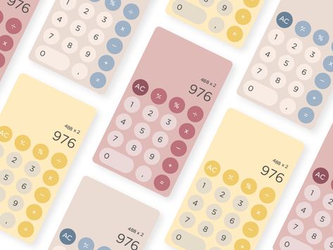 DailyUI #004 - Calculator Calculator Design Ideas, Calculator Ui Design, Calculator Design, App Interface Design, Android Studio, One Page Website, Daily Ui, App Interface, Coloring Apps