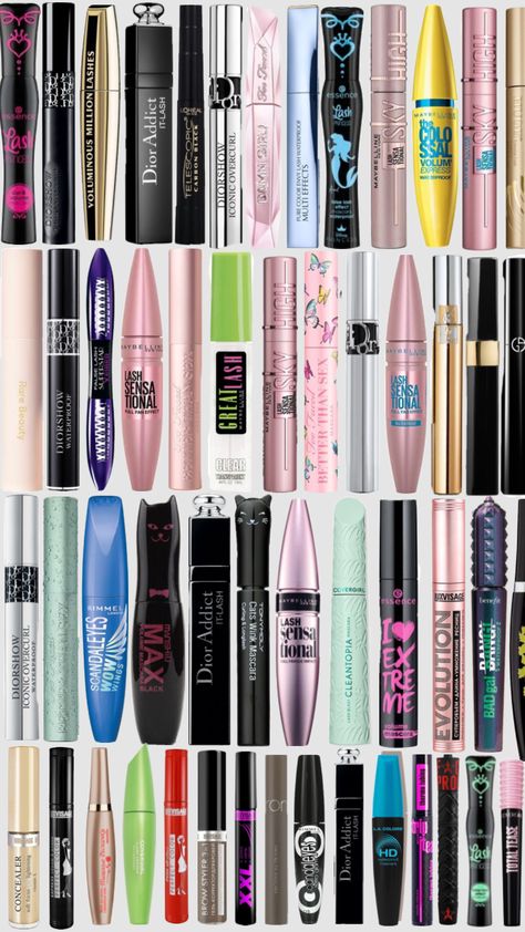 #preppy #mascara #skyhogh Makeup Routine Guide, Shuffles Preppy, Mascara Brands, Lip Gloss Cosmetics, Sephora Skin Care, Makeup Help, Mascara Makeup, Makeup Tut, Mascara Tips