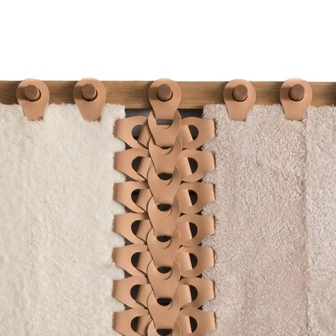 Vertebrae X Headboard Tapestry 72" in Soft Neutrals by Moses Nadel For Sale at 1stDibs Wooden Peg Rail, Tapestry Headboard, Peg Rail, Hawaiian Homes, Headboard Wall, Tapestry Art, Entertainment Furniture, Wooden Pegs, Leather Weaving