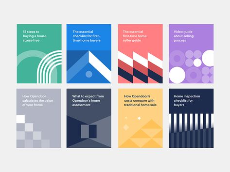 Guide covers by Nicolas Solerieu for Opendoor Design on Dribbble Guide Cover Design, Spec Sheet Design, Acronym Design, Categories Design, Iq Logo, Togetherness Design, Growth Design, Octagon Design, Project Cover