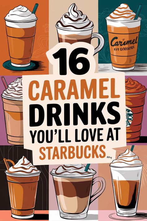 Discover Starbucks Caramel Drinks That Delight Starbucks Caramel Drinks, Caramel Brulee Latte, Drinks At Starbucks, Caramel Drinks, Hot Coffee Drinks, Caramel Apple Spice, Starbucks Latte, Cinnamon Dolce Syrup, Caramel Ingredients