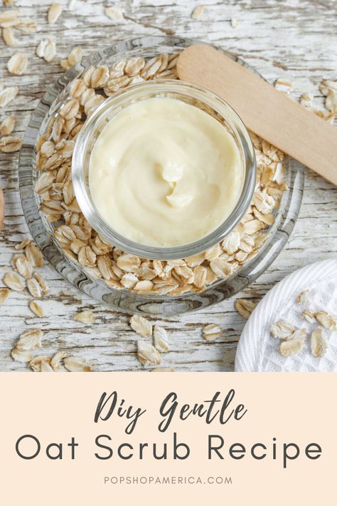 Oat Body Scrub, Diy Gentle Face Exfoliator, Oatmeal Body Scrub Diy, Sugar Wax Recipe Diy, Gentle Face Exfoliator, Oatmeal Body Scrub, Sugar Wax Recipe, Oatmeal Face Scrub, Diy Cleanser