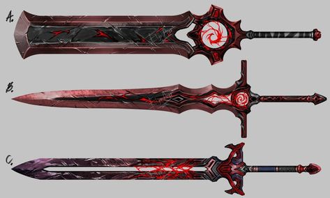 Greatsword Design, Fantasy Blade, Cybernetic Arm, Tactical Swords, Super Powers Art, Alien Character, Blood Art, Fantasy Props, Magic Design