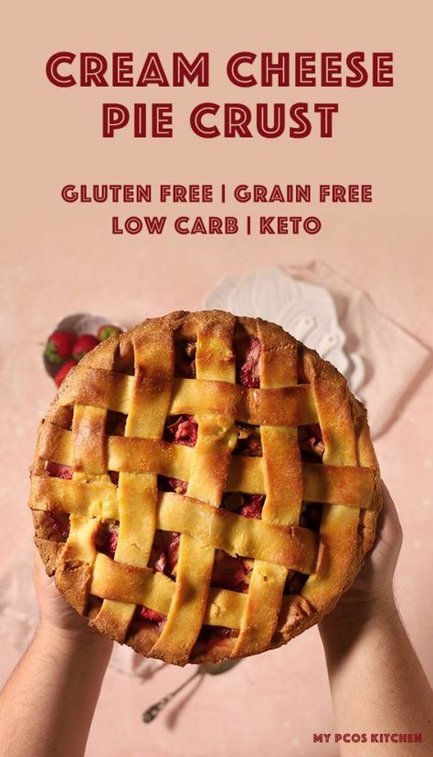 Keto Cream Cheese Pie Crust, Cheese Pie Crust, Cream Cheese Keto, Keto Pie Crust, Double Pie Crust Recipe, Keto Pies, Cream Cheese Pie Crust, Low Carb Pie Crust, Keto Pie