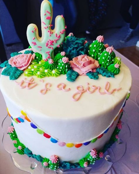 Taco Baby Shower Cake, Mexican Baby Shower Theme Girl, Cactus Baby Shower Ideas, Taco Cakes, Baby Shower Mexicano, Winter Baby Shower Cake, Cakes For Girls, Elephant Baby Shower Cake, Mexican Baby Shower