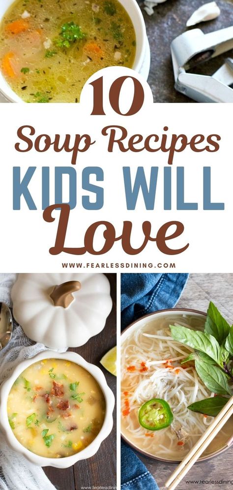 Kids love these delicious homemade soup recipes. Soup made from scratch, serve with a meal, as a dinner, or pack it in a lunchbox for lunch. These soups are healthy and full of flavor. Gluten Foods, Watermelon Soup, Gluten Free Ramen, Recipes Kids Will Love, Gluten Free Soup Recipes Glutenfree, Cold Soup Recipes, Homemade Soup Recipes, Homemade Chicken Soup, Gluten Free Noodles