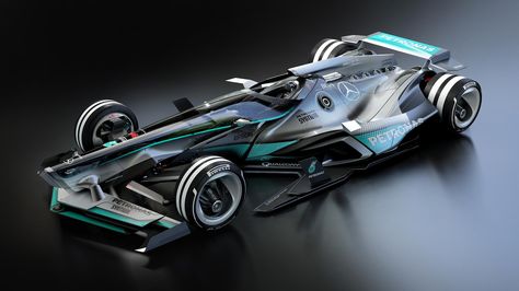 Mercedes F1 2030 fantasy design | Motor1.com Photos F1 Car Design, F1 Concept, Ferrari Concept, Formula Car, Fastest Car, Aryton Senna, Petronas F1, F1 Car, Fantasy Design