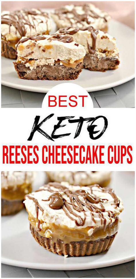 Noom Desserts, Crustless Keto Cheesecake, Easy Snacks Desserts, Peanut Butter Cheesecake Cups, Keto Chili Recipes, Inflamation Diet, Reese's Cheesecake, Keto Cups, Cheesecake Cups Recipe