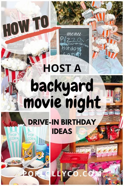 Kids Outdoor Movie Night Party Seating, Backyard Movie Party Seating, Outdoor Night Birthday Party, Outside Movie Birthday Party, Outdoor Movie Party For Kids, Kids Outdoor Movie Night Party, Movie Night Birthday Party For Kids, Backyard Movie Birthday Party, Drive In Birthday Party