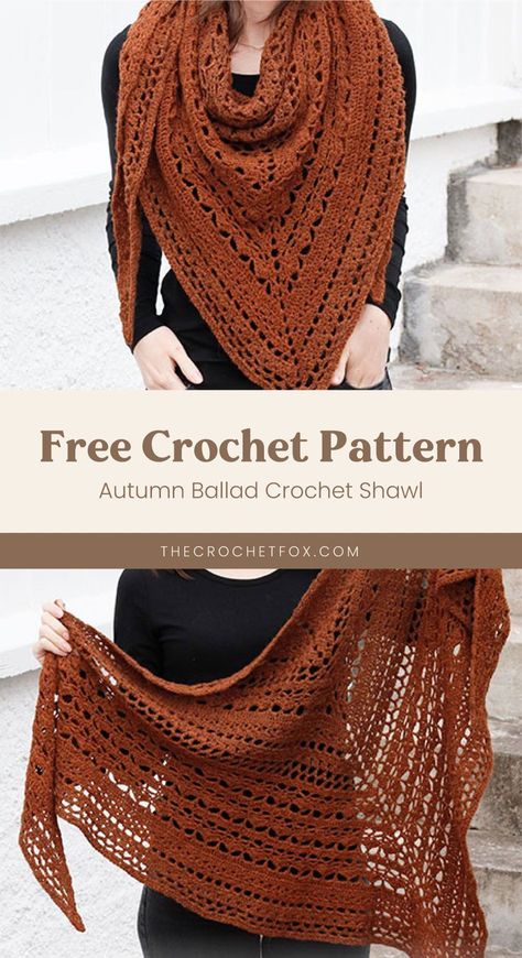 Lace Crochet Shawl Pattern, Shaw Patterns Crochet, Crochet Shawl Lace, Lace Crochet Projects, Fall Shawl Crochet Patterns, Crochet Fall Shawl Pattern Free, Crochet Cotton Shawl Free Pattern, Crochet Boho Shawl Pattern Free, Crochet Shawl Scarf Pattern Free