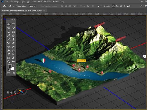 Environmental Impact Assessment, Photoshop Lighting, Map Generator, Point Cloud, 동화 삽화, 3d Poster, 3d Modeling Tutorial, 3d Map, Ocean Depth