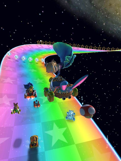 #MarioKartTour #MKTPerfectShot #3DSRainbowRoadT Mario Kart Background, Super Mario Galaxy Aesthetic, Rainbow Road Mario Kart Aesthetic, Super Mario Rainbow Road, Cybery2k Wallpaper, Rainbow Road Mario Kart Wallpaper, Rainbow Road Wallpaper, Mario Kart Rainbow Road, Rainbow Road Mario Kart