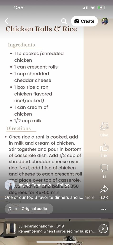 Chicken Rolls And Rice A Roni, Rice Roni Recipes Chicken, Chicken Rolls And Rice, Rice A Roni And Chicken Casserole, Casseroles Dinners, Campbell Soup Recipes, Chicken Flavored Rice, Chicken Crescent Rolls, Campbells Soup Recipes