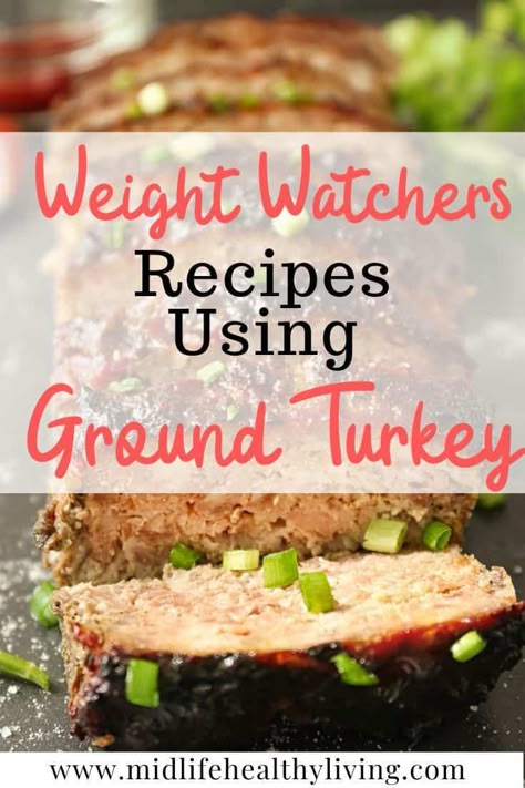 Ww Dinner Recipes Ground Turkey, Ww Recipes With Ground Turkey, Ww Meatloaf Recipes With Ground Turkey, Ground Turkey Ww Recipes, Ww Turkey Recipes, Ground Turkey Recipes Weight Watchers, Ww Ground Turkey Recipes For Dinner, Weight Watchers Purple Plan Recipes, Ww Turkey Meatloaf